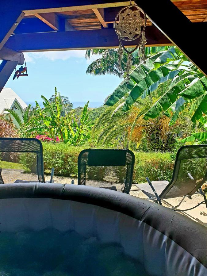 Gite 4 Etoiles, La Vieille Sucrerie St Claude Guadeloupe, Jacuzzi Spa Privatif, Vue Exceptionnelle Sur La Mer Des Caraibes バステール エクステリア 写真